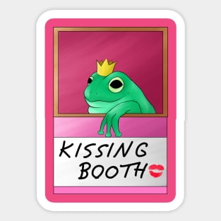 Frog Prince Kissing Booth Sticker